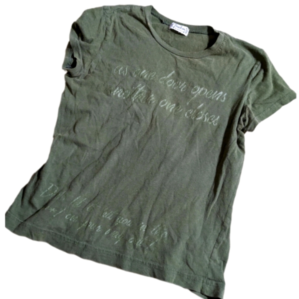 Freedom cropped t-shirt small